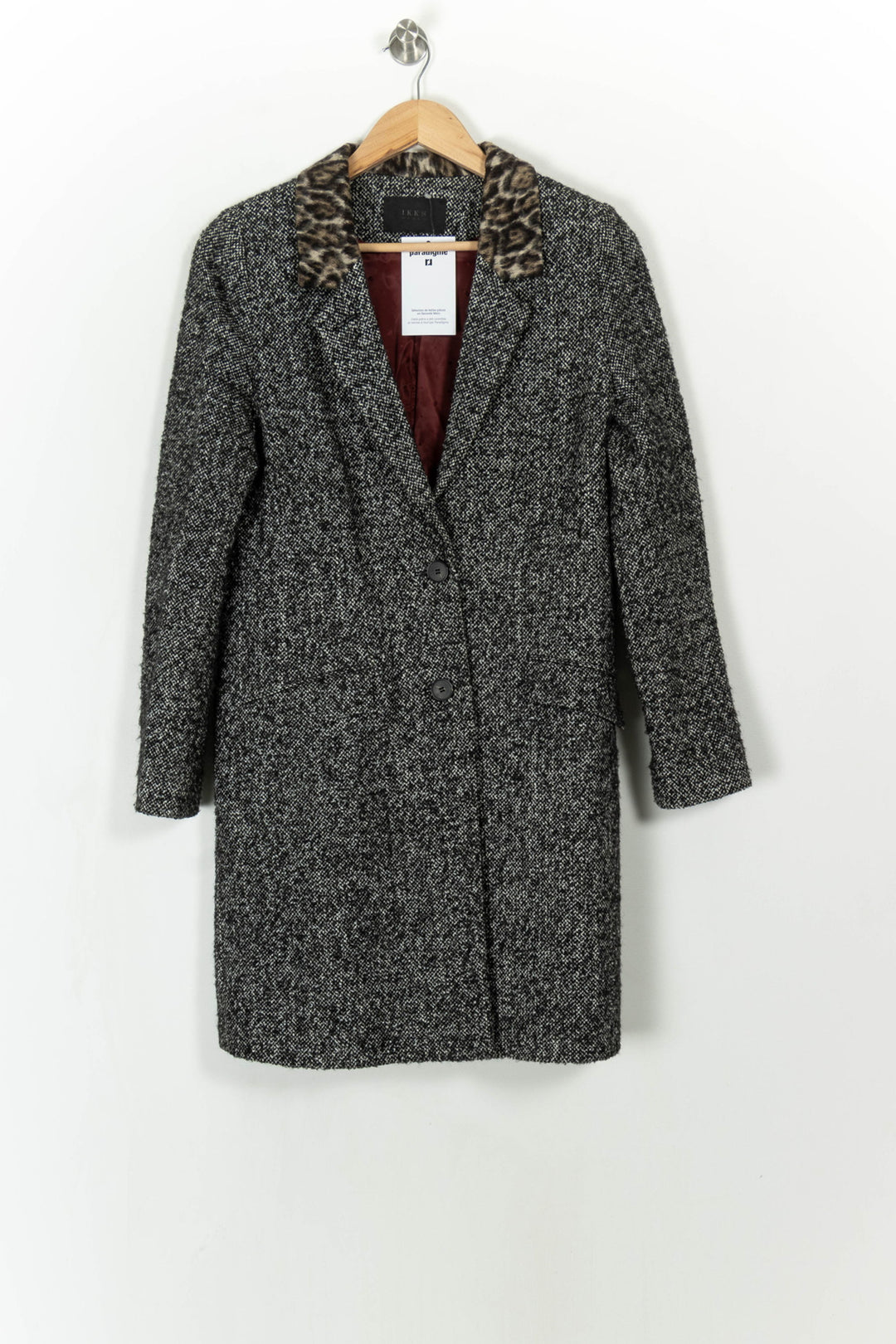 Manteau Gris et Marron - Taille S/36 de la marque IKKS | PARAD107986 - Vendu par Paradigme - Image 2