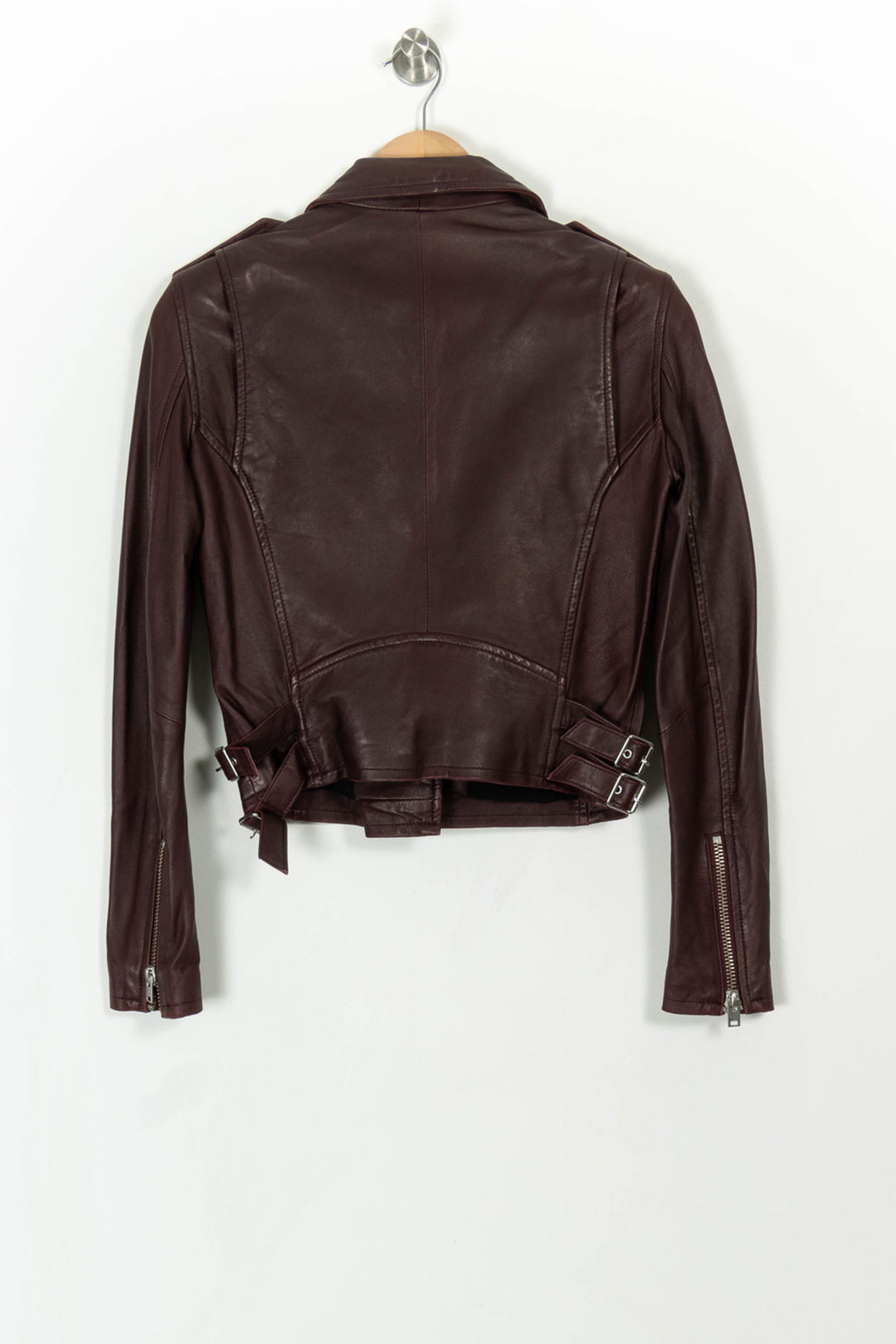 Perfecto Bordeaux - Taille S/36 de la marque IRO | PARAD107988 - Vendu par Paradigme - Image 4
