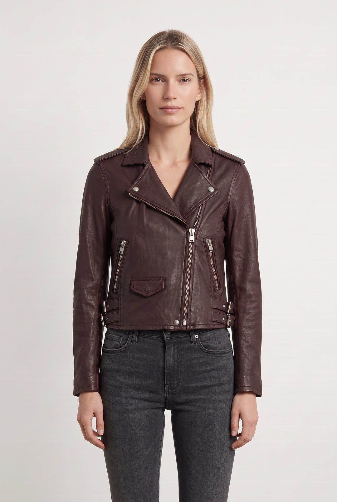 Perfecto Bordeaux - Taille S/36 de la marque IRO | PARAD107988 - Vendu par Paradigme - Image 1