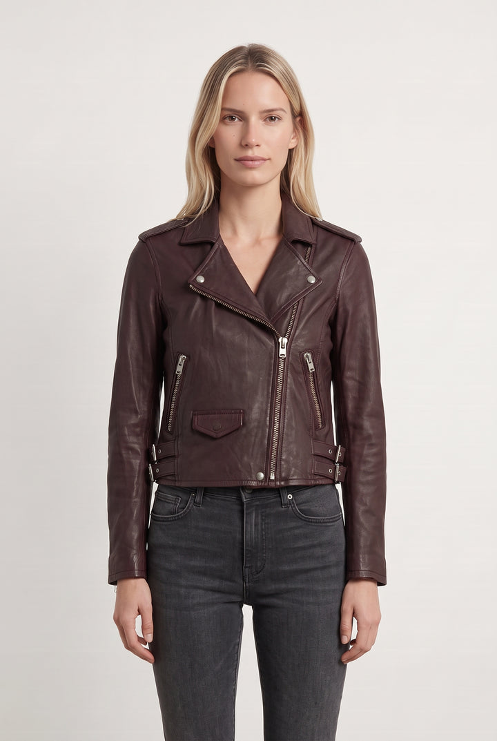 Perfecto Bordeaux - Taille S/36 de la marque IRO | PARAD107988 - Vendu par Paradigme - Image 1