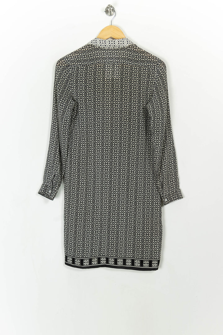 Robe Chemise Noire et Blanche - Taille XS/34 de la marque Comptoir des Cotonniers | PARAD107989 - Vendu par Paradigme - Image 4