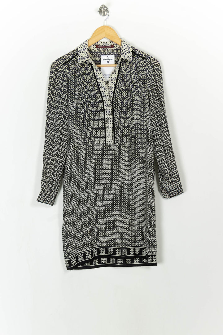 Robe Chemise Noire et Blanche - Taille XS/34 de la marque Comptoir des Cotonniers | PARAD107989 - Vendu par Paradigme - Image 2