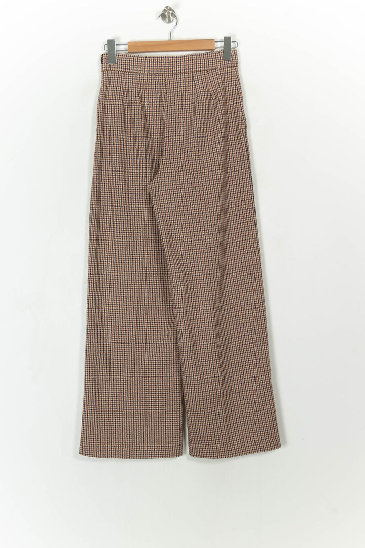 Pantalon Large Beige et Noir - Taille S/36 de la marque Maje | PARAD107990 - Vendu par Paradigme - Image 4