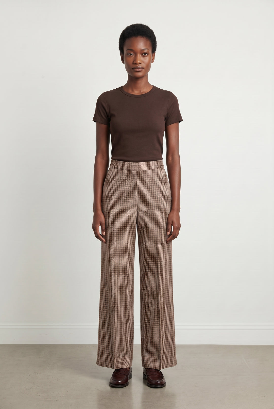 Pantalon Large Beige et Noir - Taille S/36 de la marque Maje | PARAD107990 - Vendu par Paradigme - Image 1