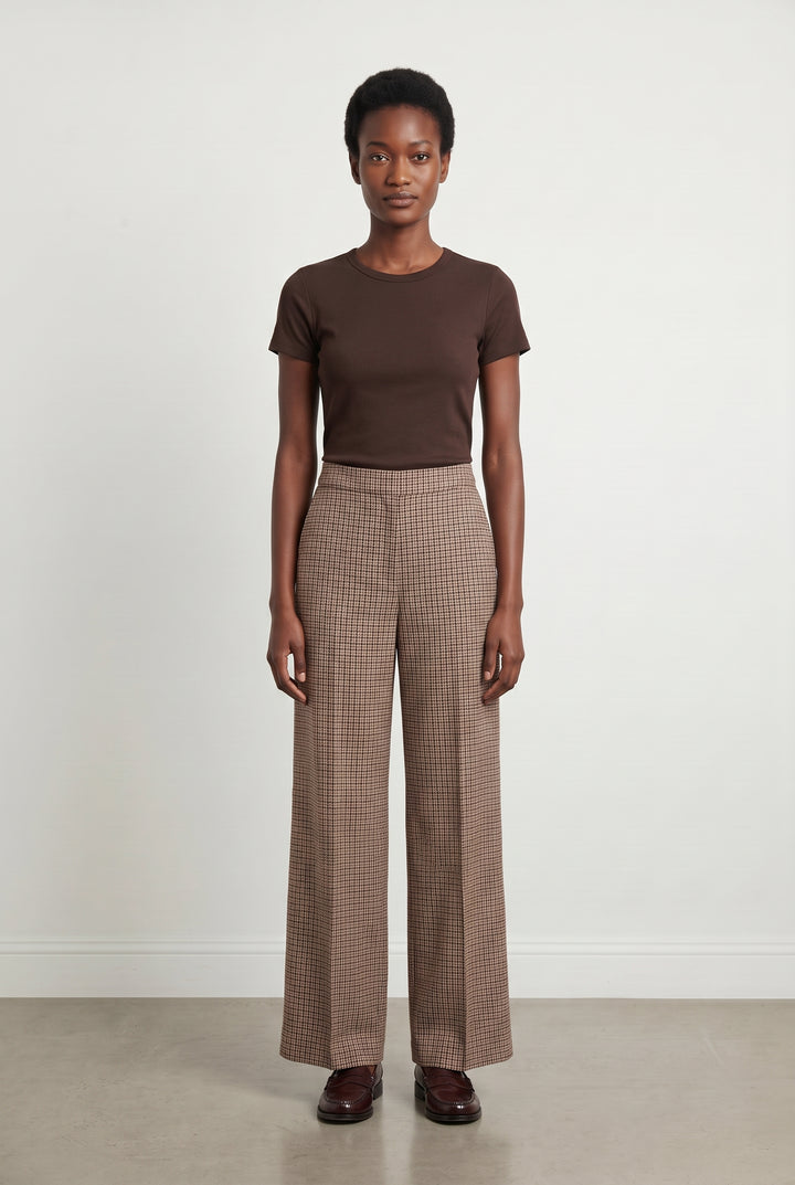 Pantalon Large Beige et Noir - Taille S/36 de la marque Maje | PARAD107990 - Vendu par Paradigme - Image 1