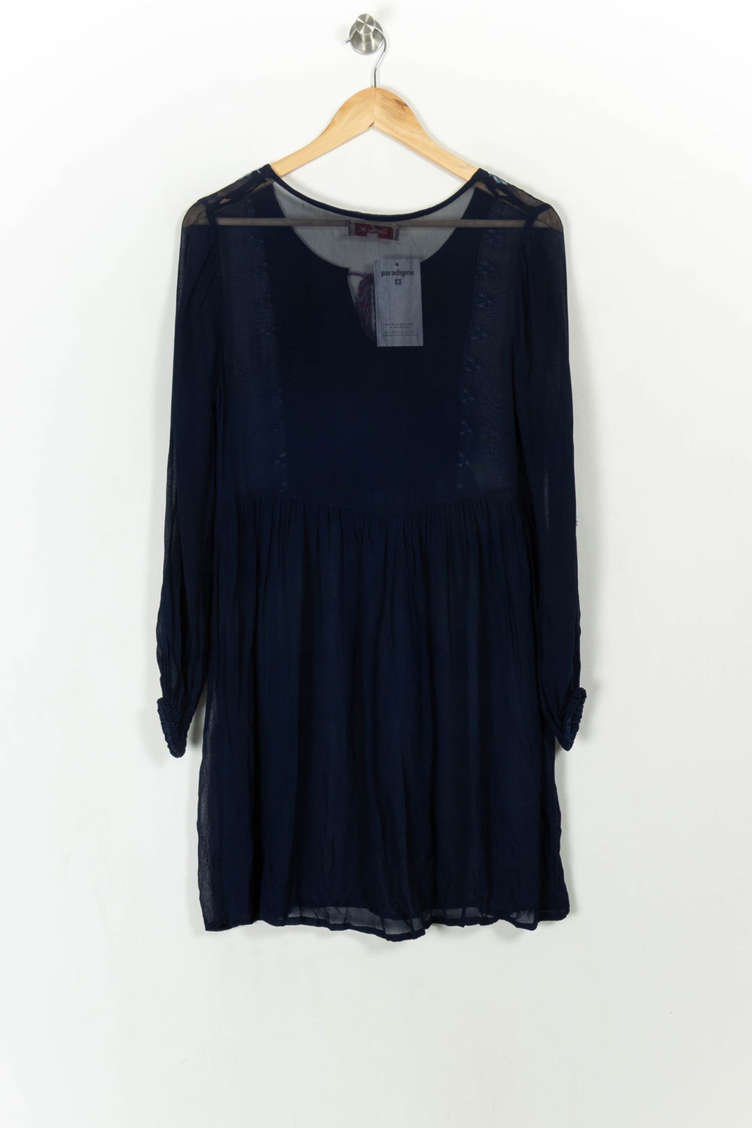 Robe Courte Bleue - Taille S/36 de la marque Derhy | PARAD107991 - Vendu par Paradigme - Image 4