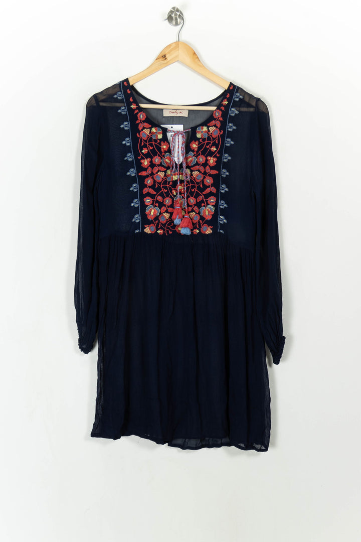 Robe Courte Bleue - Taille S/36 de la marque Derhy | PARAD107991 - Vendu par Paradigme - Image 2