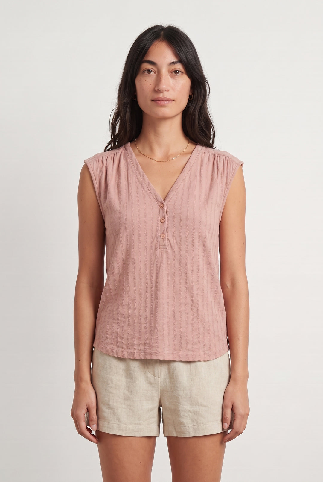 Blouse Sans Manches Rose - Taille XS/34 de la marque Ekyog | PARAD107995 - Vendu par Paradigme - Image 1