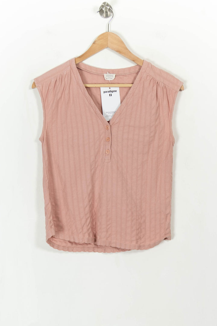 Blouse Sans Manches Rose - Taille XS/34 de la marque Ekyog | PARAD107995 - Vendu par Paradigme - Image 2