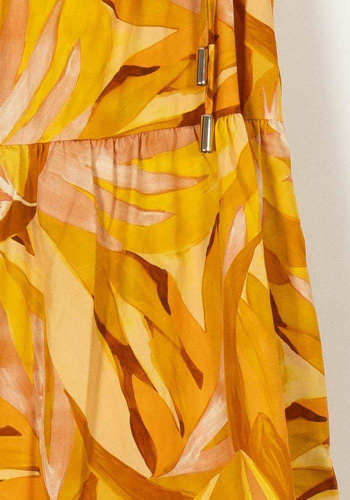 Robe Longue Jaune et Orange - Taille S/36 de la marque Ekyog | PARAD107996 - Vendu par Paradigme - Image 3
