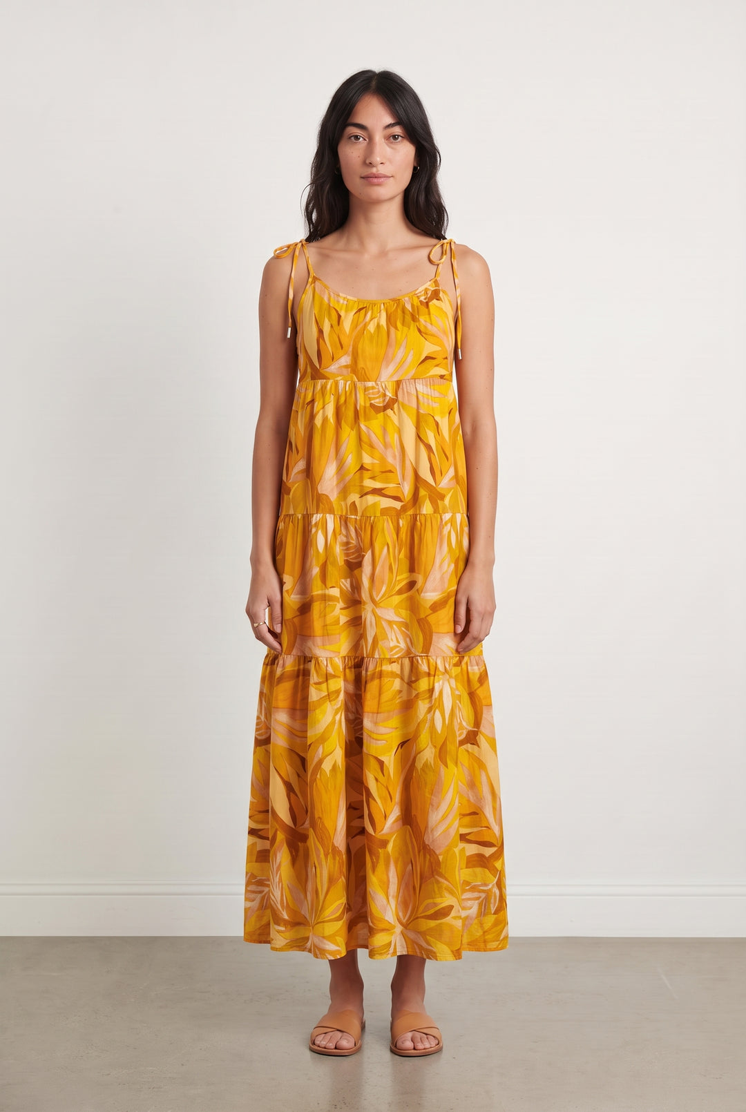 Robe Longue Jaune et Orange - Taille S/36 de la marque Ekyog | PARAD107996 - Vendu par Paradigme - Image 1