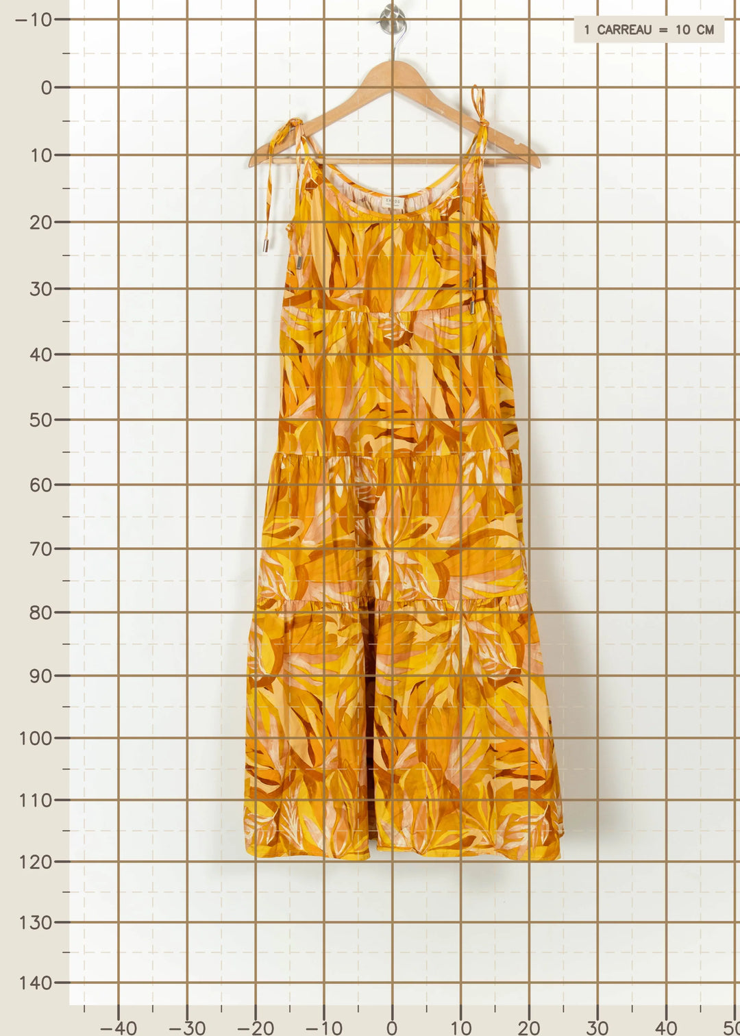Robe Longue Jaune et Orange - Taille S/36 de la marque Ekyog | PARAD107996 - Vendu par Paradigme - Image 4