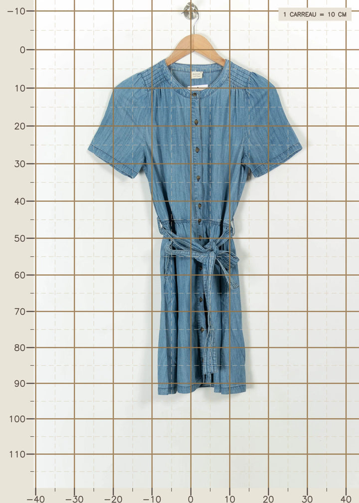 Robe Chemise Bleue - Taille XS/34 de la marque Ekyog | PARAD107997 - Vendu par Paradigme - Image 4