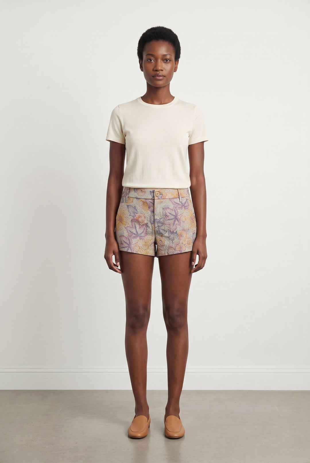 Short Imprimé Beige et Violet - Taille S/36 de la marque Zadig&Voltaire | PARAD107998 - Vendu par Paradigme - Image 1