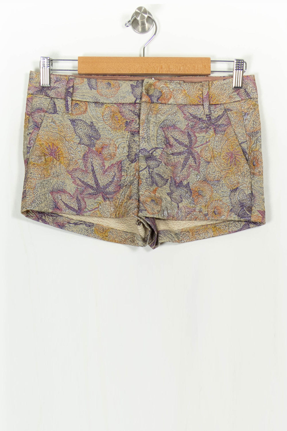Short Imprimé Beige et Violet - Taille S/36 de la marque Zadig&Voltaire | PARAD107998 - Vendu par Paradigme - Image 2