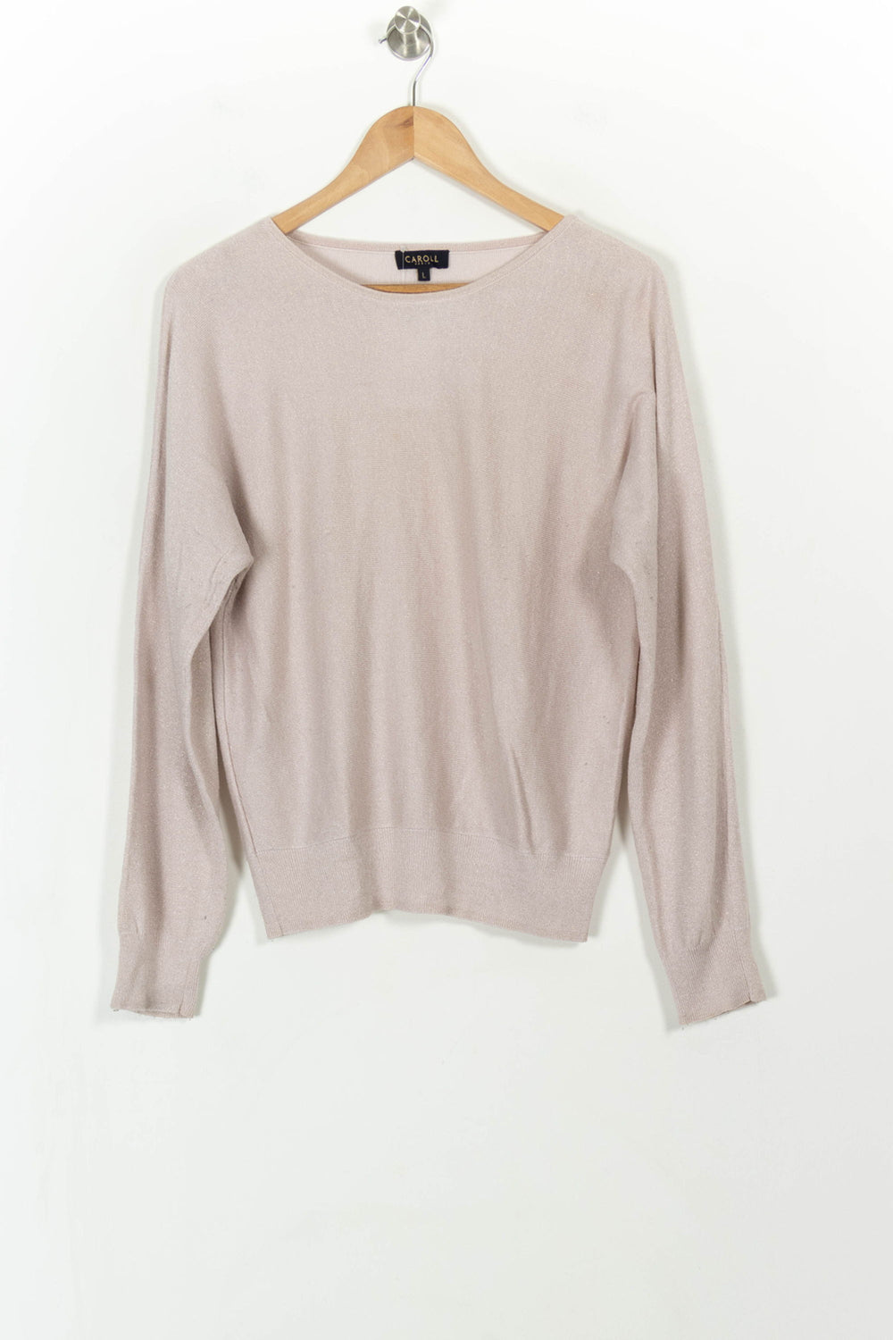 Pull Rose - Taille L/40 de la marque Caroll | PARAD108003 - Vendu par Paradigme - Image 2