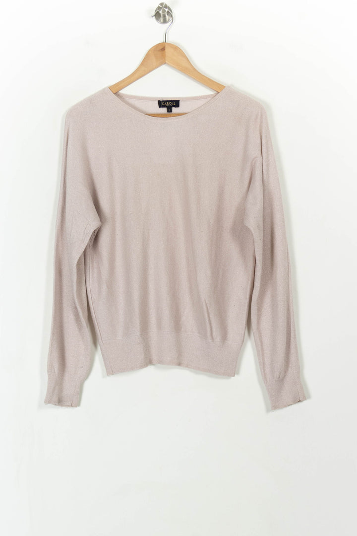 Pull Rose - Taille L/40 de la marque Caroll | PARAD108003 - Vendu par Paradigme - Image 2