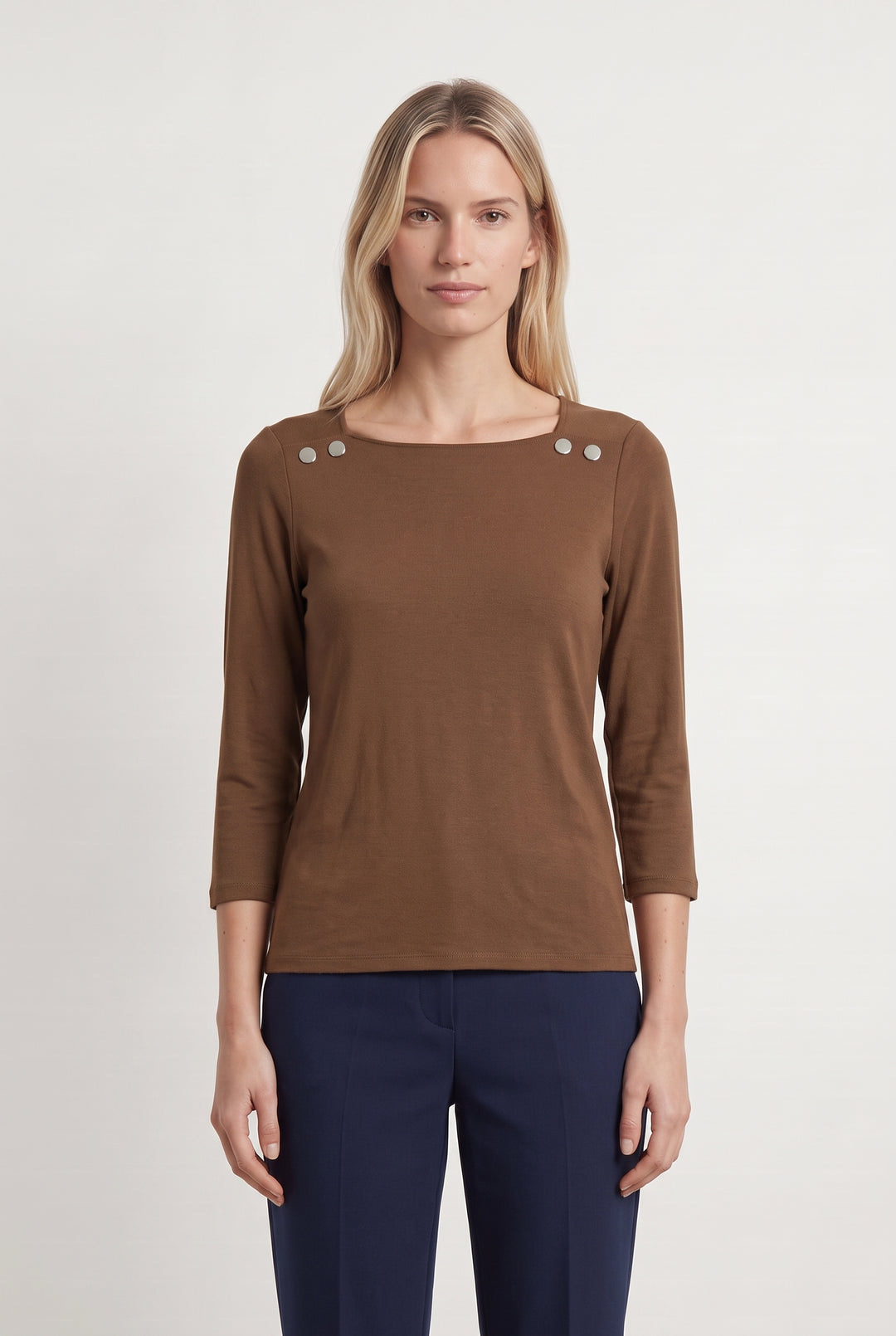 Tee-shirt Marron - Taille S/36 de la marque Caroll | PARAD108004 - Vendu par Paradigme - Image 1