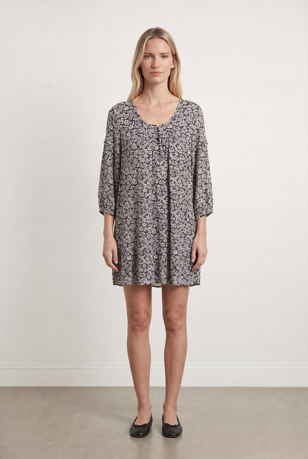 Robe Courte Bleue et Blanche - Taille S/36 de la marque ba&sh | PARAD108010 - Vendu par Paradigme - Image 1