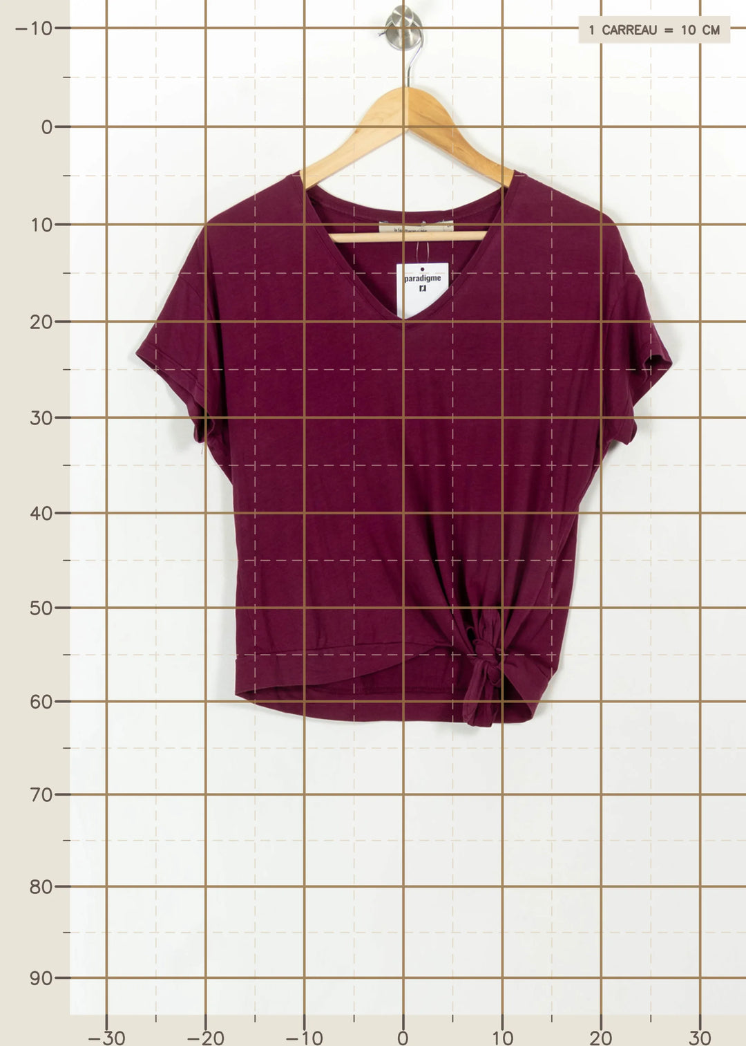 Tee-shirt Rose - Taille S/36 de la marque La Fée Maraboutée | PARAD108016 - Vendu par Paradigme - Image 4