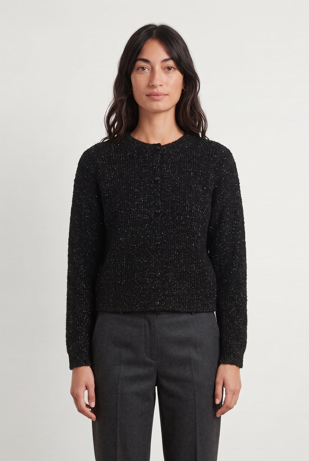 Cardigan Noir - Taille S/36 de la marque La Fée Maraboutée | PARAD108017 - Vendu par Paradigme - Image 1