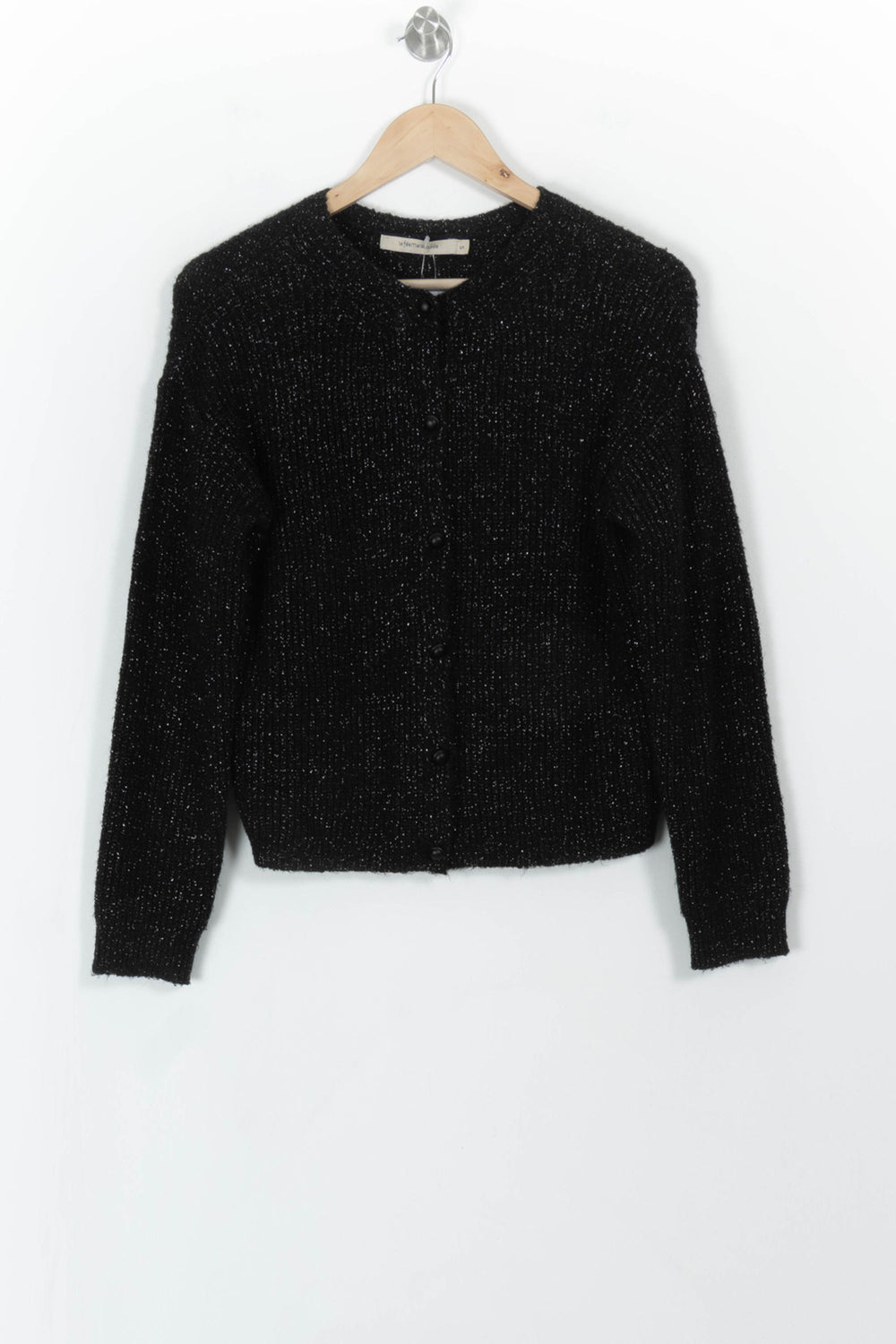 Cardigan Noir - Taille S/36 de la marque La Fée Maraboutée | PARAD108017 - Vendu par Paradigme - Image 2
