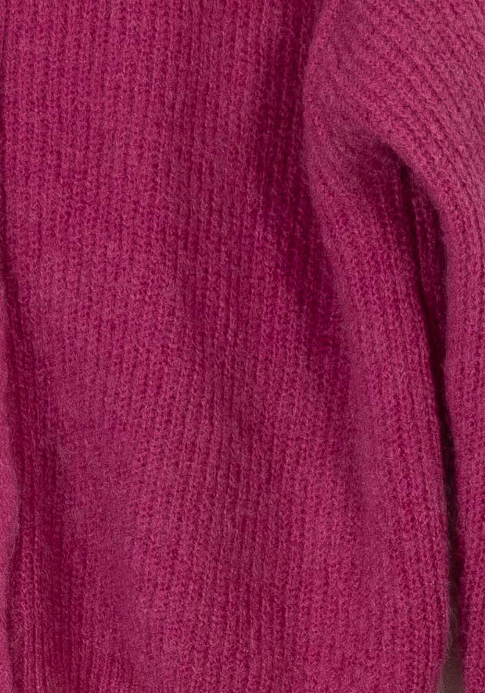 Cardigan Rose - Taille S/36 de la marque La Fée Maraboutée | PARAD108018 - Vendu par Paradigme - Image 3