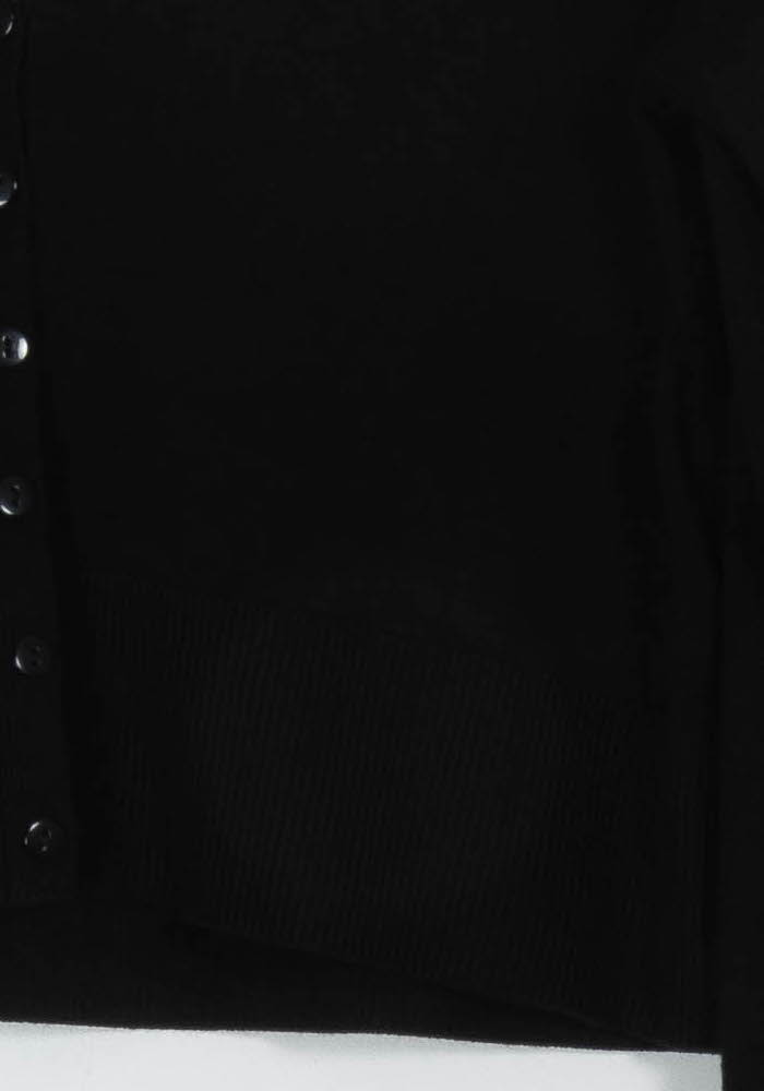Cardigan Noir - Taille S/36 de la marque La Fée Maraboutée | PARAD108019 - Vendu par Paradigme - Image 3