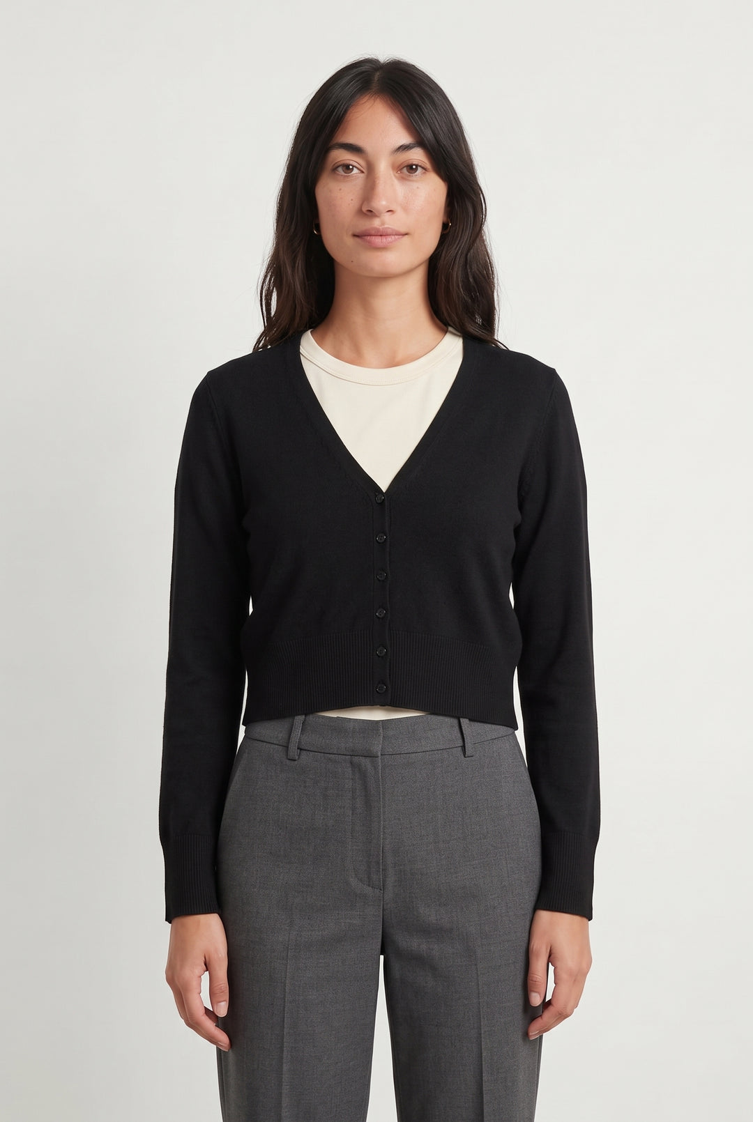 Cardigan Noir - Taille S/36 de la marque La Fée Maraboutée | PARAD108019 - Vendu par Paradigme - Image 1