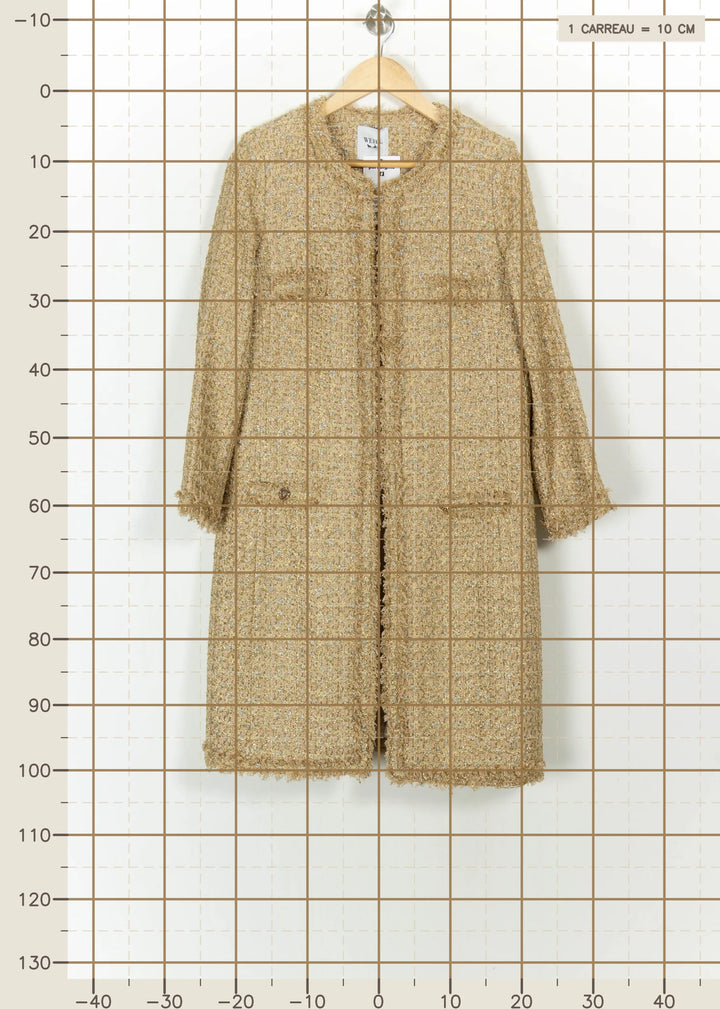 Manteau Long Doré - Taille L/40 de la marque Weill | PARAD108022 - Vendu par Paradigme - Image 4