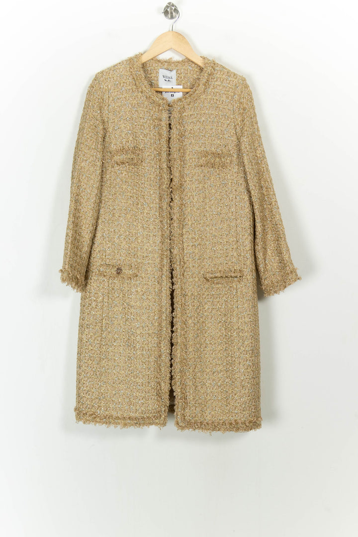Manteau Long Doré - Taille L/40 de la marque Weill | PARAD108022 - Vendu par Paradigme - Image 2
