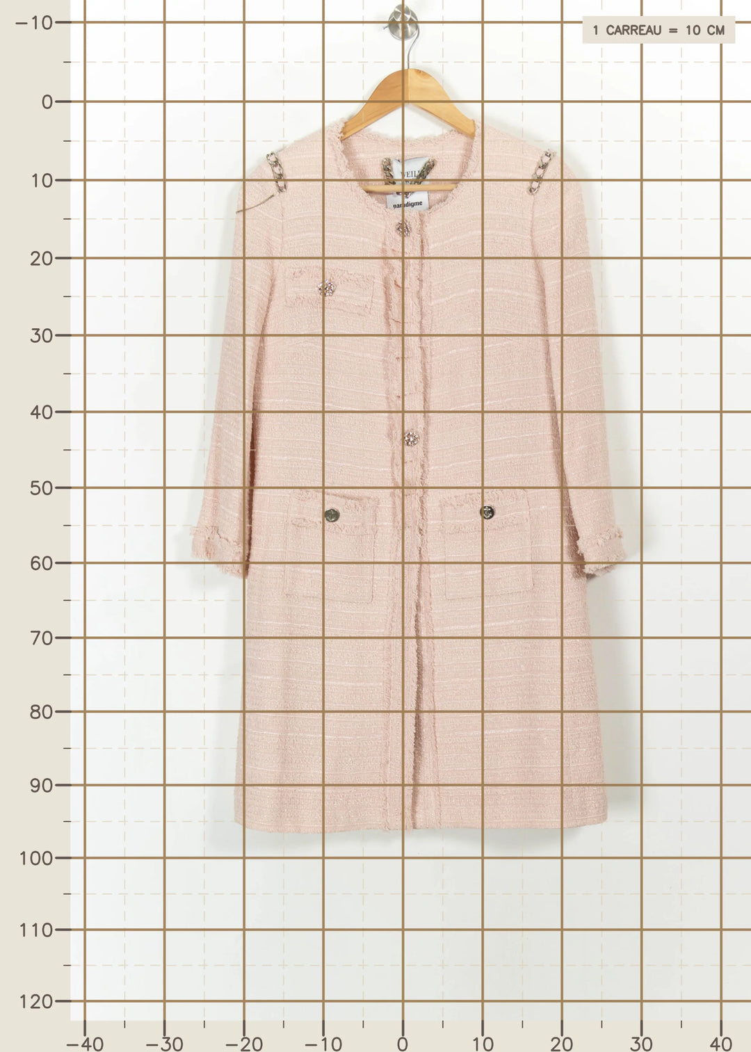 Manteau Long Rose - Taille M/38 de la marque Weill | PARAD108024 - Vendu par Paradigme - Image 4