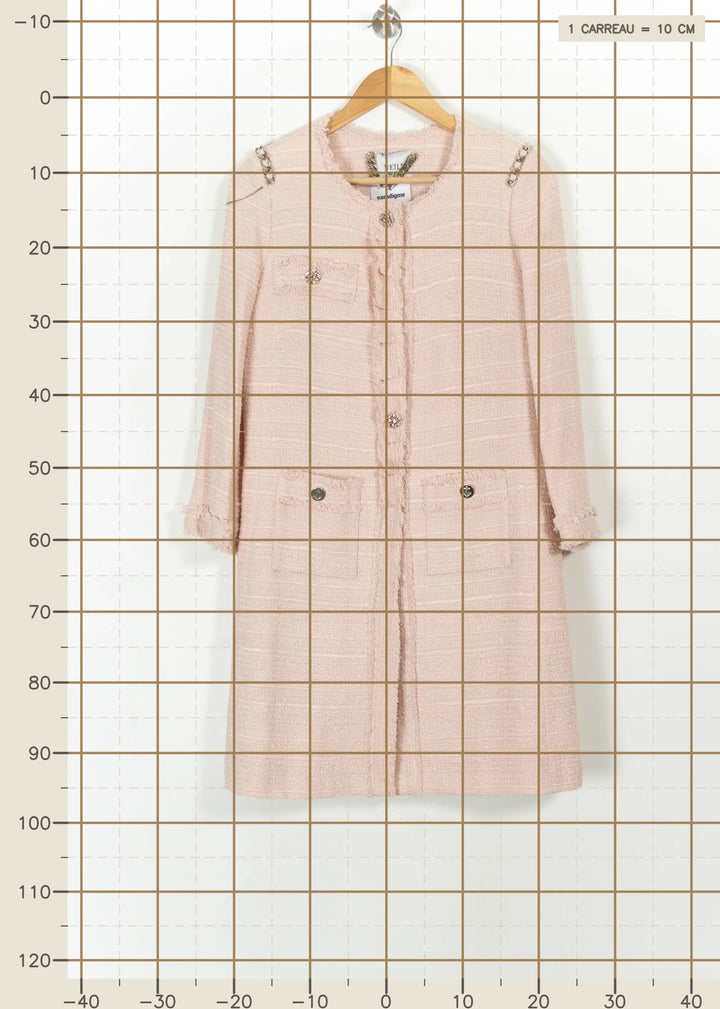 Manteau Long Rose - Taille M/38 de la marque Weill | PARAD108024 - Vendu par Paradigme - Image 4