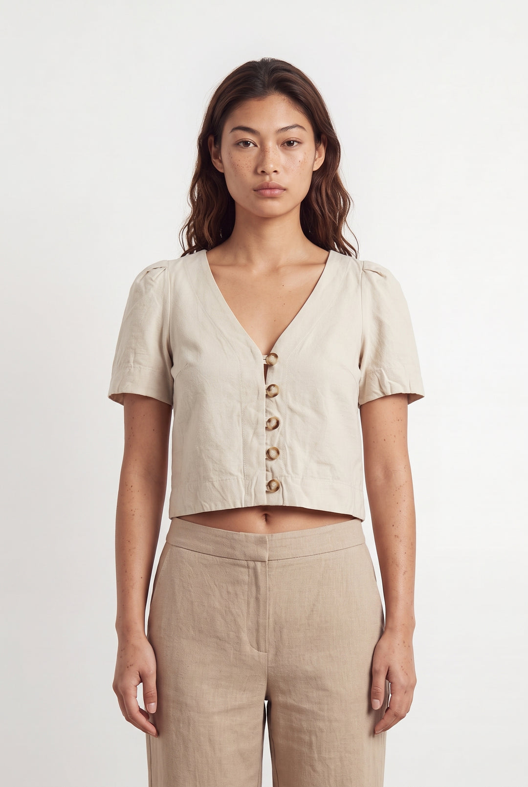 Blouse Beige - Taille S/36 de la marque Sézane | PARAD108037 - Vendu par Paradigme - Image 1