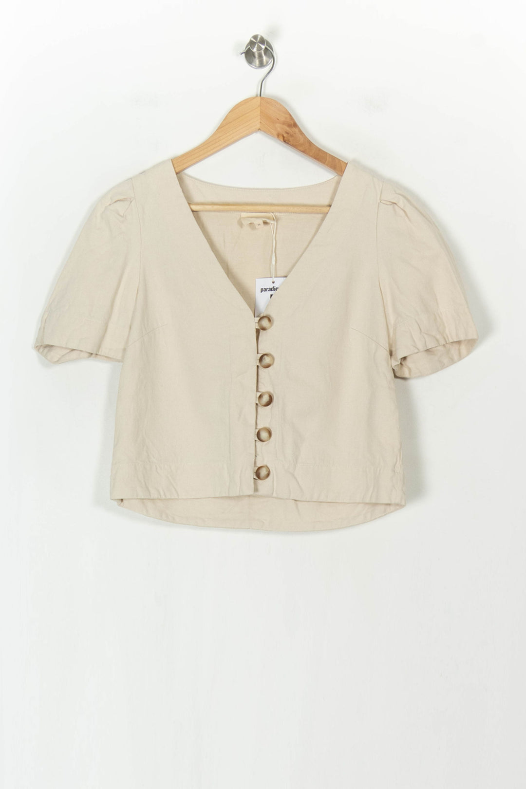 Blouse Beige - Taille S/36 de la marque Sézane | PARAD108037 - Vendu par Paradigme - Image 2