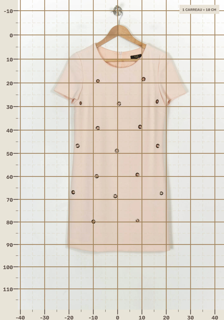 Robe Courte Rose - Taille M/38 de la marque Maison 123 | PARAD108046 - Vendu par Paradigme - Image 4