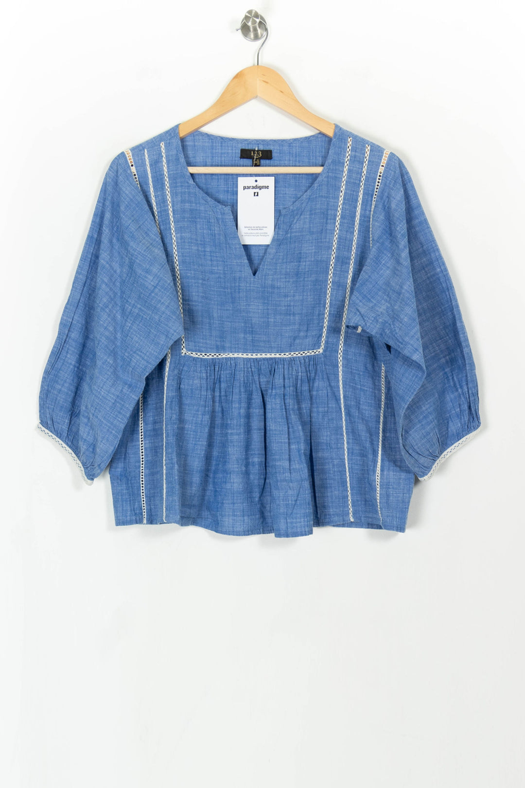 Blouse Bleue - Taille XL/42 de la marque Maison 123 | PARAD108081 - Vendu par Paradigme - Image 2