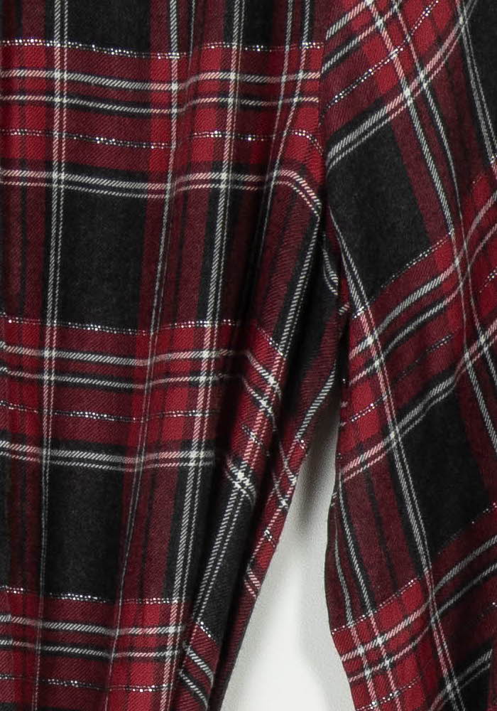 Robe Chemise Rouge et Noire - Taille XXL/44 de la marque La Fée Maraboutée | PARAD108085 - Vendu par Paradigme - Image 3