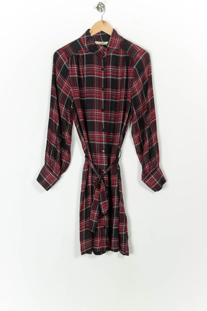 Robe Chemise Rouge et Noire - Taille XXL/44 de la marque La Fée Maraboutée | PARAD108085 - Vendu par Paradigme - Image 2