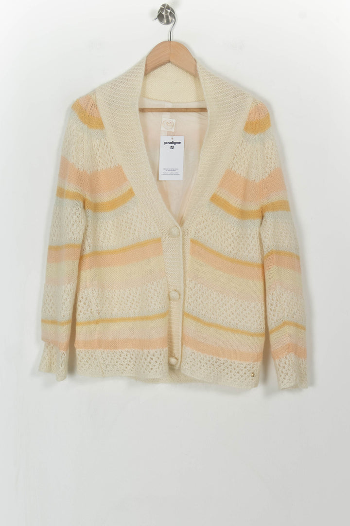 Cardigan Écru et Jaune - Taille L/40 de la marque Des petits hauts | PARAD108088 - Vendu par Paradigme - Image 2