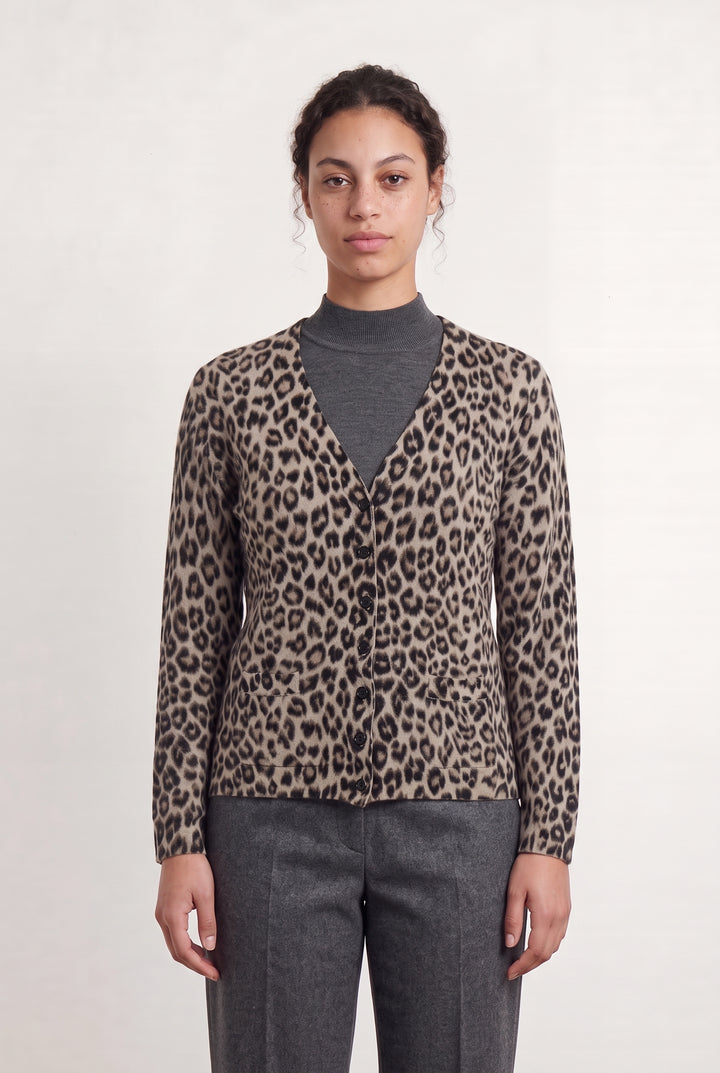 Cardigan Beige et Noir - Taille L/40 de la marque Gerard Darel | PARAD108090 - Vendu par Paradigme - Image 1