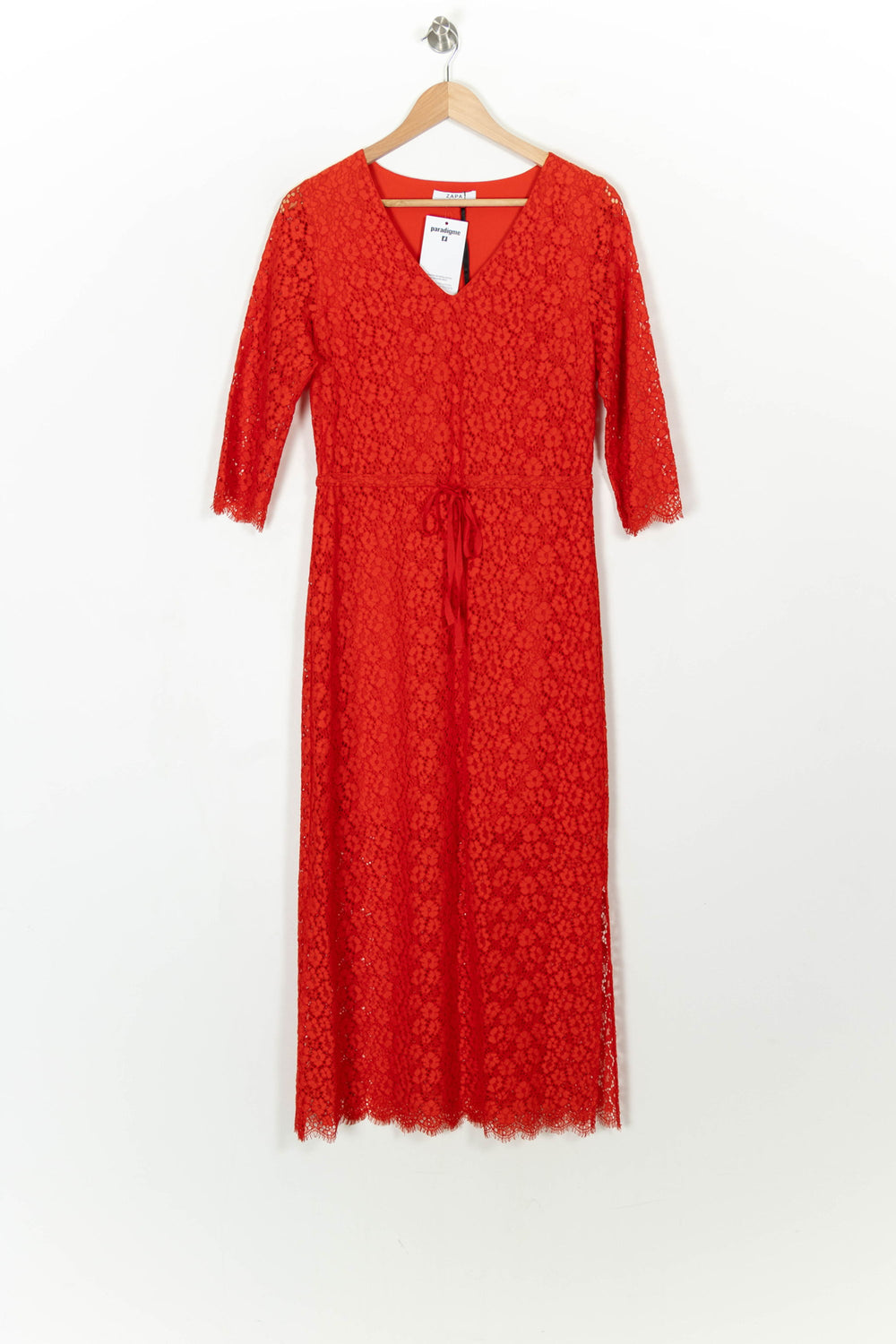 Robe Longue Rouge - Taille S/36 de la marque ZAPA | PARAD108097 - Vendu par Paradigme - Image 2