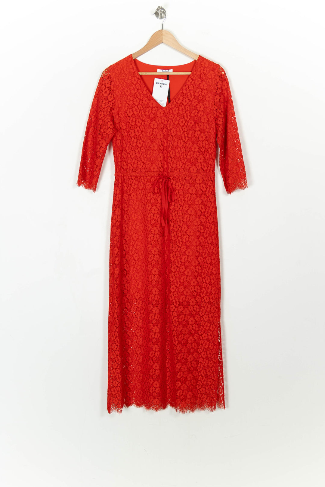 Robe Longue Rouge - Taille S/36 de la marque ZAPA | PARAD108097 - Vendu par Paradigme - Image 2