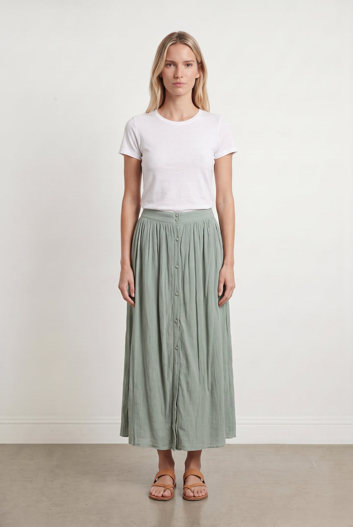 Jupe Longue Verte - Taille XS/34 de la marque Louise Misha | PARAD108099 - Vendu par Paradigme - Image 1