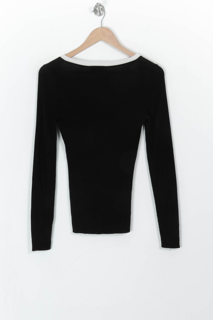 Pull Noir et Blanc - Taille S/36 de la marque Kookai | PARAD108103 - Vendu par Paradigme - Image 4