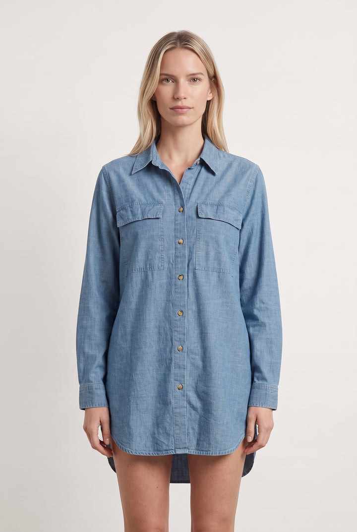 Chemise en Jean Bleue - Taille S/36 de la marque Vanessa Bruno | PARAD108104 - Vendu par Paradigme - Image 1