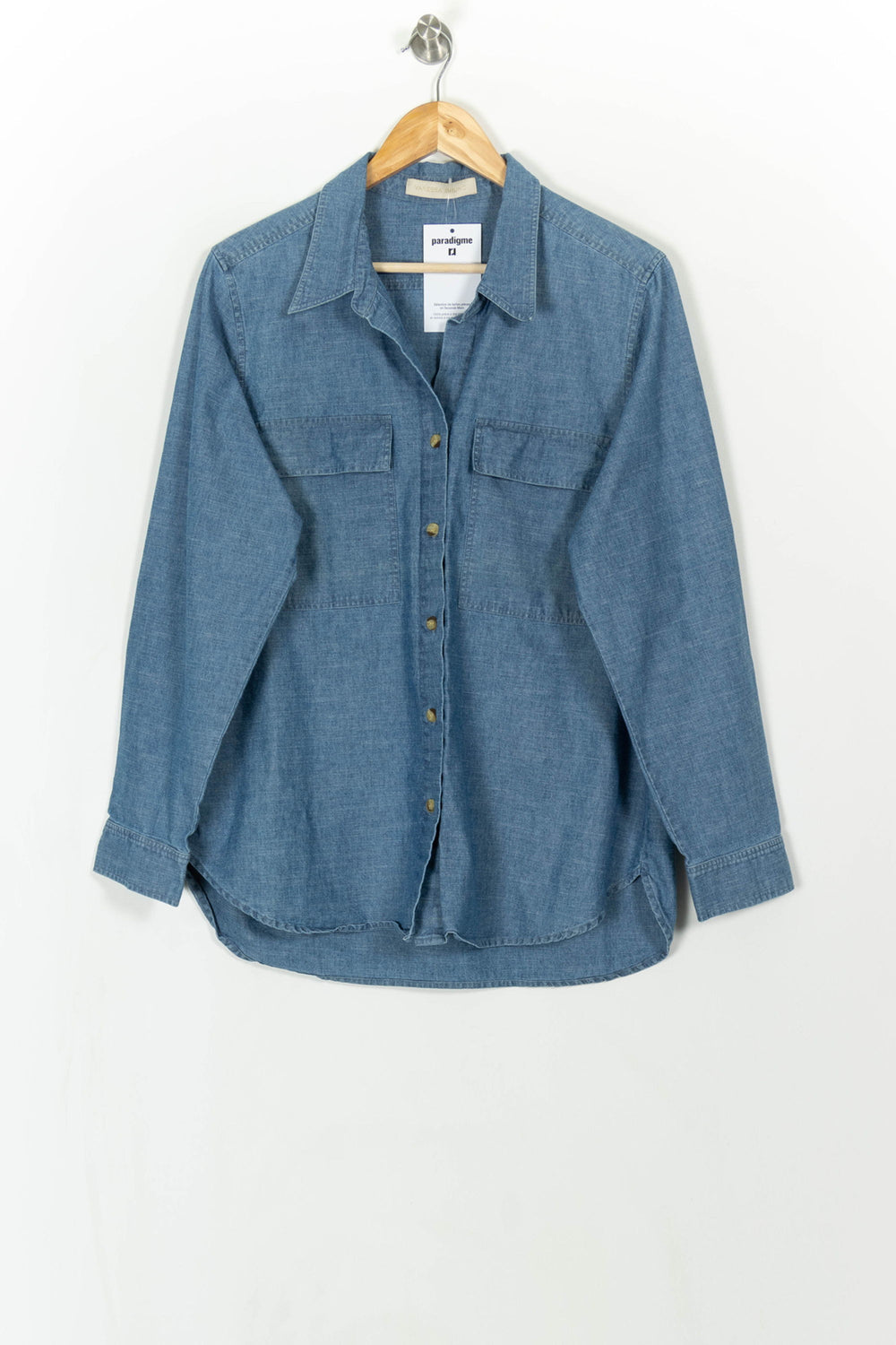 Chemise en Jean Bleue - Taille S/36 de la marque Vanessa Bruno | PARAD108104 - Vendu par Paradigme - Image 2