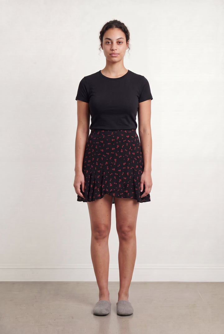 Jupe Noire et Rouge - Taille L/40 de la marque Kookai | PARAD108110 - Vendu par Paradigme - Image 1