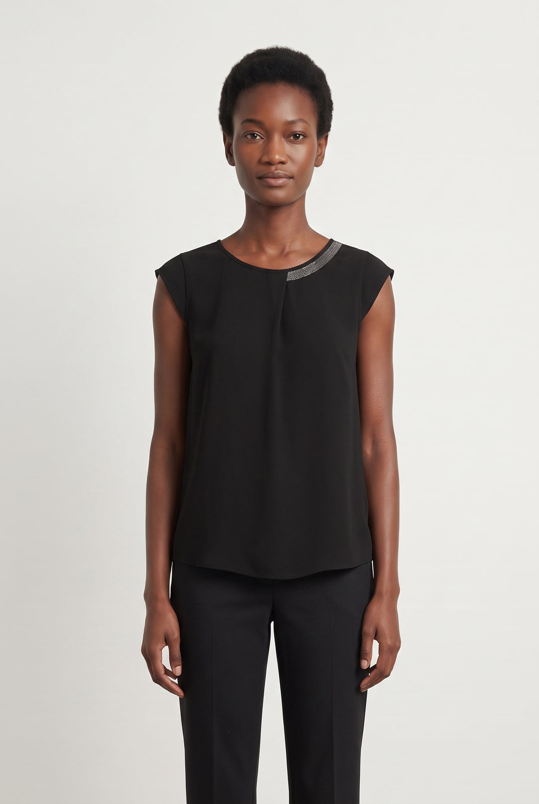 Blouse Noire - Taille M/38 de la marque La Fée Maraboutée | PARAD108117 - Vendu par Paradigme - Image 1