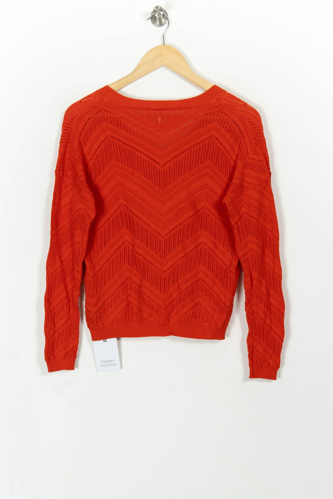 Pull Orange - Taille XS/34 de la marque I.Code | PARAD108119 - Vendu par Paradigme - Image 4